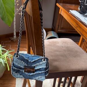 Michael Kors Blue Denim Crossbody Bag